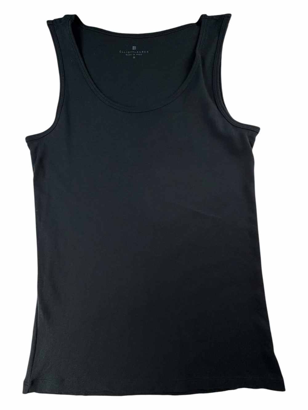 Elliott Lauren Women’s 100% Pima Cotton Black Tank Top Size Medium